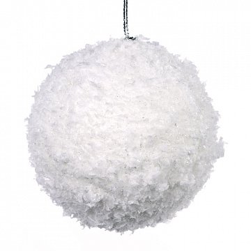 Елочное украшение "ШАР"  цв. бел. 52038